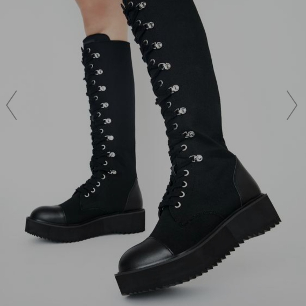 Killstar Despair Combat Boots 8
